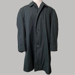 Vintage Harbor Master Bouy Cloth Fur Lined Trench Coat Size 38